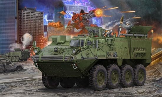 Trumpeter 1512 Modellbausatz M1129 Stryker Mortar Carrier w. 120mm