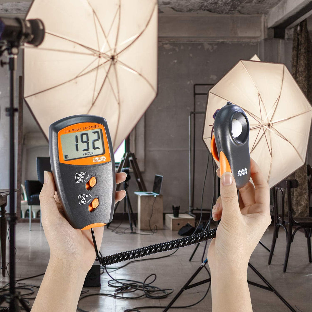 Luxmeter - Dr.meter Belichtungsmesser Digital Luxmeter Lichtmessung Beleuchtungs messgerät LX1010B 1