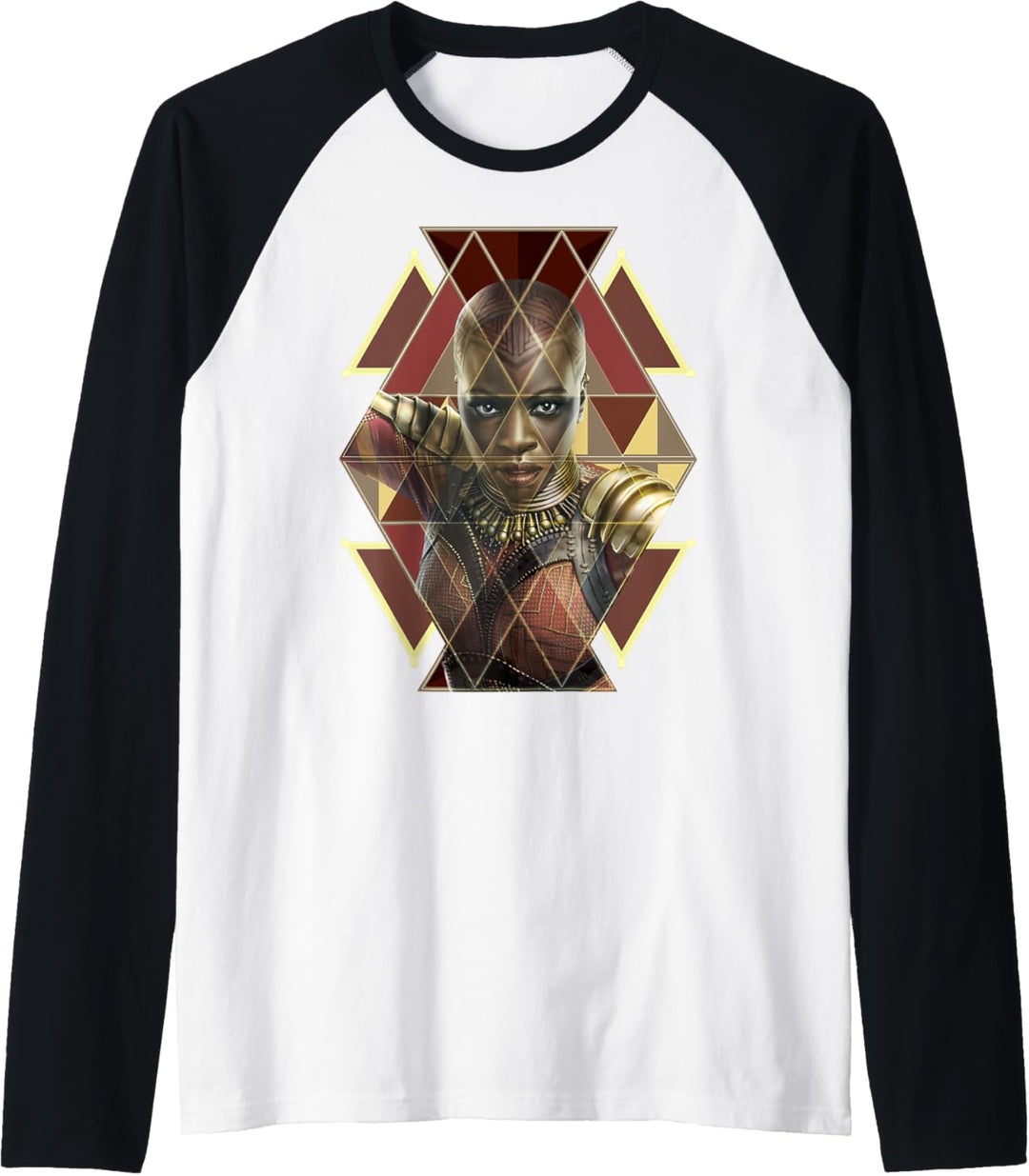 Marvel Black Panther Okoye Geometric Portrait Raglan