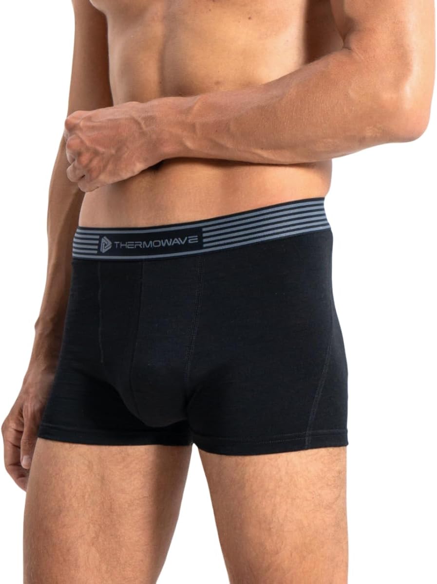 Thermowave Merino Life Unterwäsche Männer - Merino Wolle Boxershorts - Anti Geruch Sport Unterwäsche