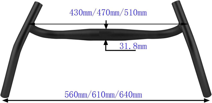 SENQI Fahrradlenker PRO Aluminiumlegierung Fahrradlenker Big Angle Bend Lenker Drop Lenker für Grave