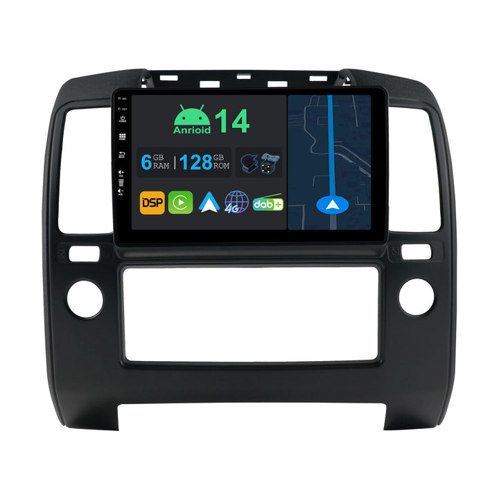 9 Zoll Android 14 Autoradio mit Navi Für Nissan Navara 3 D40 (2004-2010) |Octa Core|6GB 128GB|Eingeb