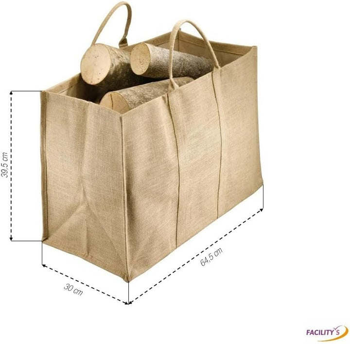 Holztasche aus Jute