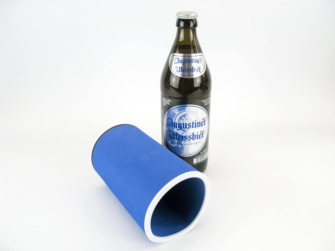 4er Set Bayrische Biere blau - Getränkekühler - Bierkühler - Flaschenkühler für alle genormten 0,5L