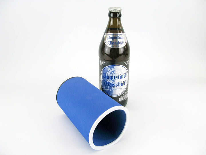 4er Set Bayrische Biere blau - Getränkekühler - Bierkühler - Flaschenkühler für alle genormten 0,5L