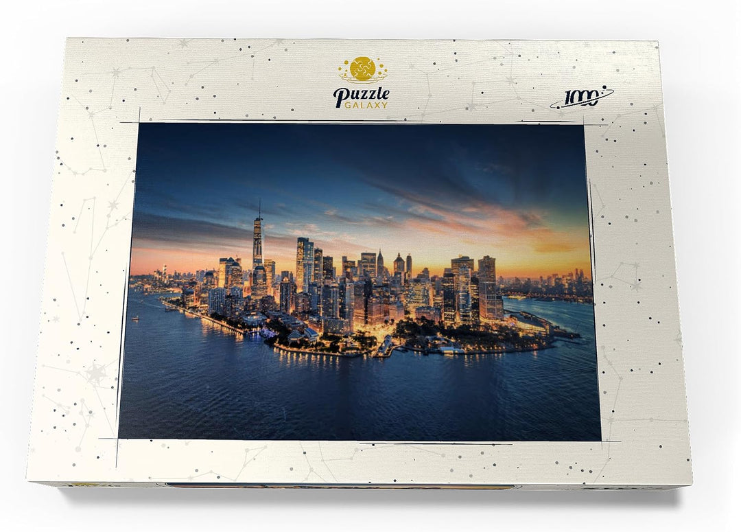 New York City Panorama Skyline bei Sonnenaufgang - Premium 1000 Teile Puzzle - MyPuzzle Sonderkollek