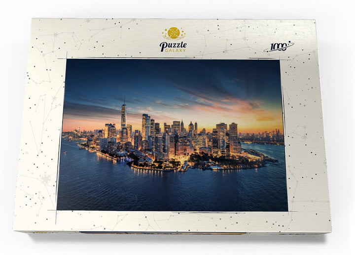 New York City Panorama Skyline bei Sonnenaufgang - Premium 1000 Teile Puzzle - MyPuzzle Sonderkollek