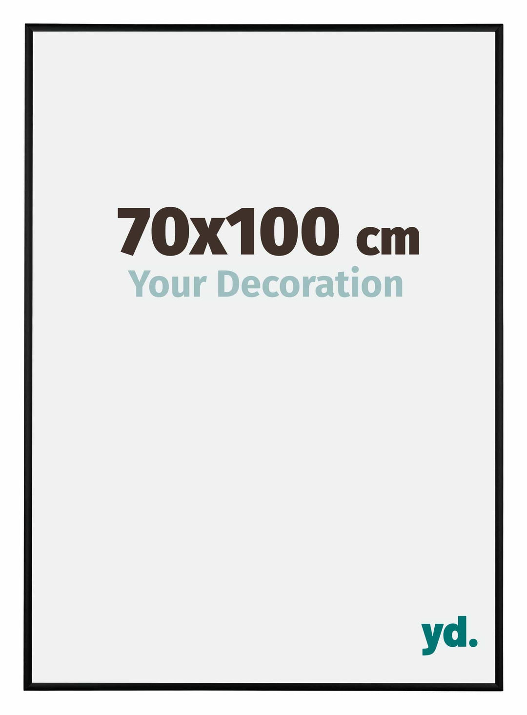 yd. Your Decoration - Bilderrahmen 70x100 cm - Bilderrahmen aus Aluminium mit Acrylglas - Antireflex