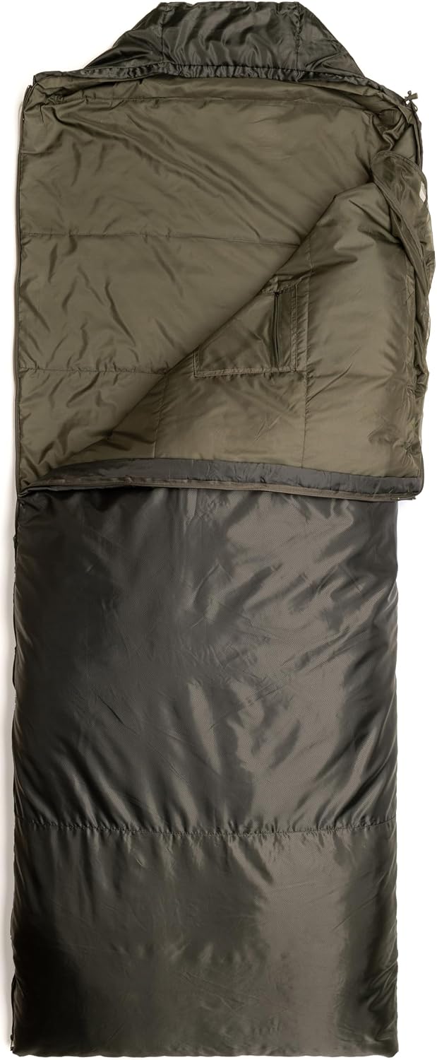 Snugpak Jungle Bag WGTE - Sleeping Bag with Built-in Mosquito Net - Lightweight, Sanitary Sleep Bag