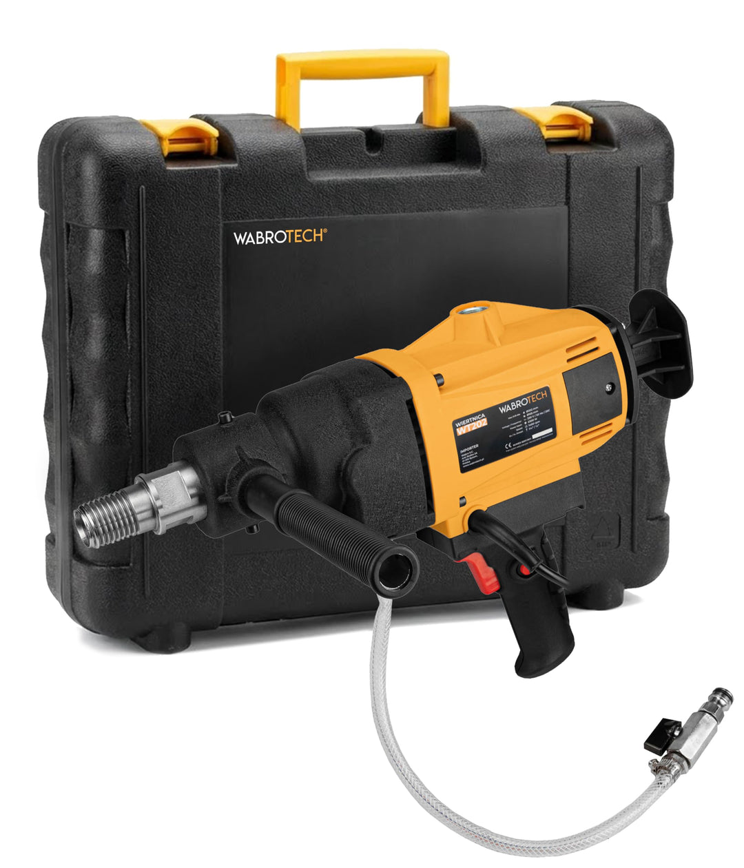 WABROTECH® Kernbohrgerät Handgeführt ⌀ 22–202 mm - Diamant-Kernbohrmaschine 1400 U/min - Freihand-Ke