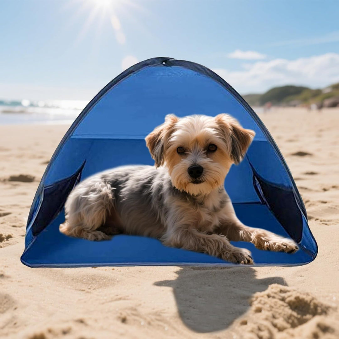 Blau Mini Kopfzelt, Grösse M Pop-Up-Strandzelt, Strandmuschel Pop Up Mini, Tragbare Kopfstütze Zelt,