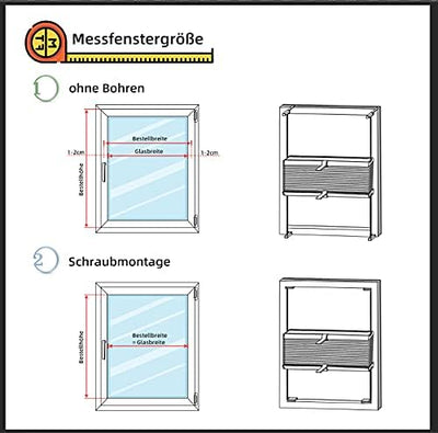 OBdeco Plissee Rollo Klemmfix ohner Bohren lichtdurchlässig Crushed Optik Faltrollo für Fenster und