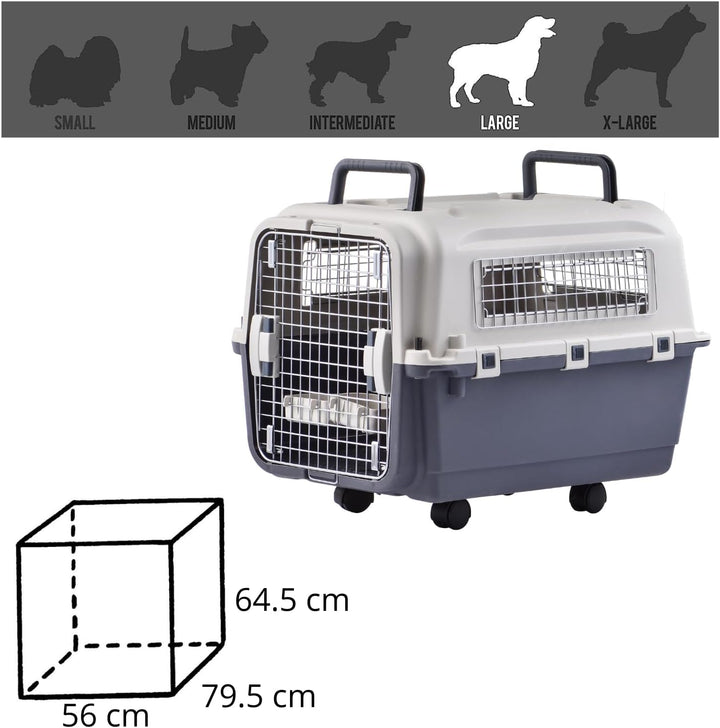 Lanco – Tragbare und atmungsaktive grosse Hundetrage aus Kunststoff. Haustiere Hunde und Katzen. Wid