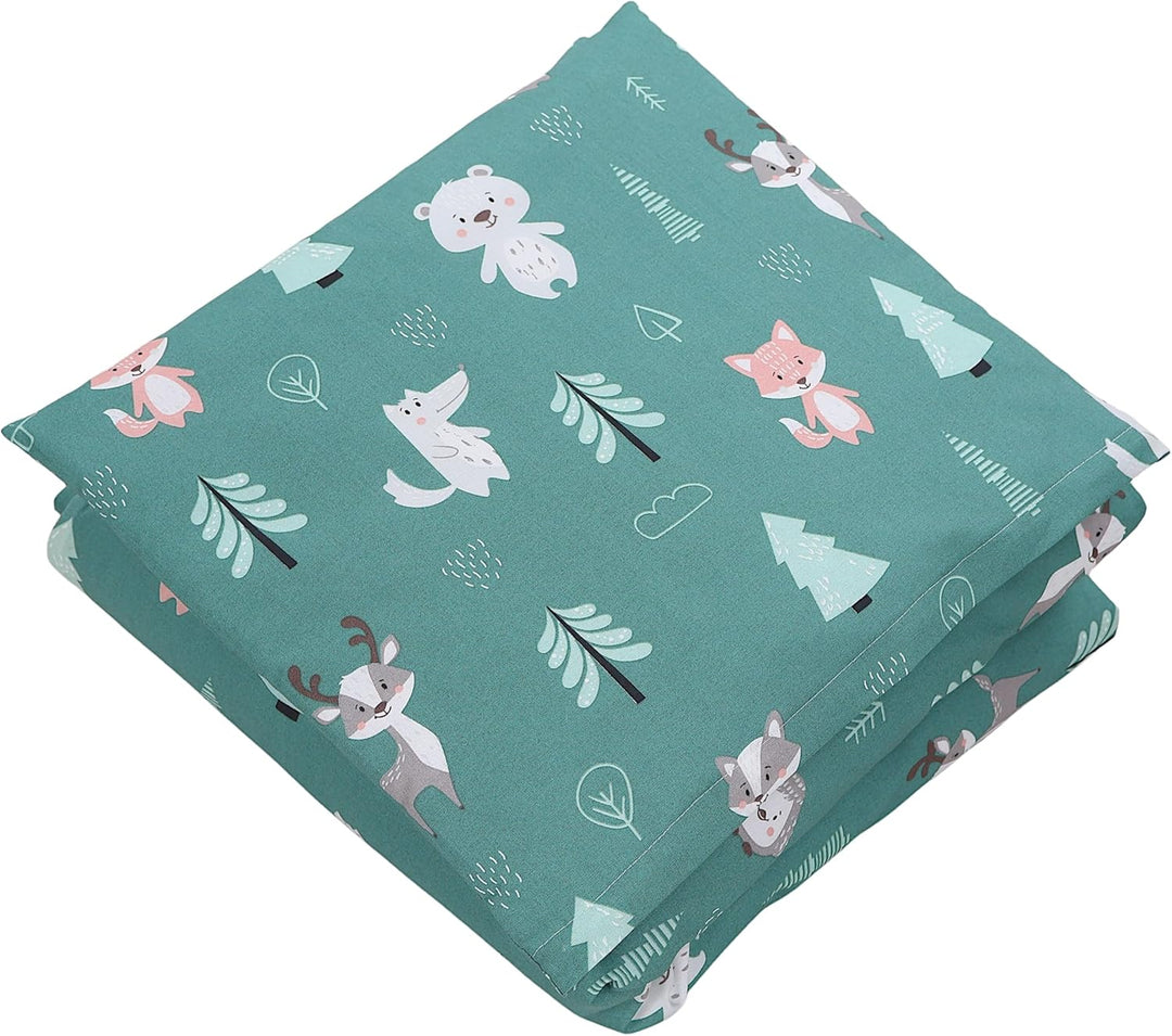 TupTam Unisex Baby Wiegenset 4-teilig Bettwäsche-Set: Bettdecke und Kopfkissen mit Bezug, Farbe: Wal