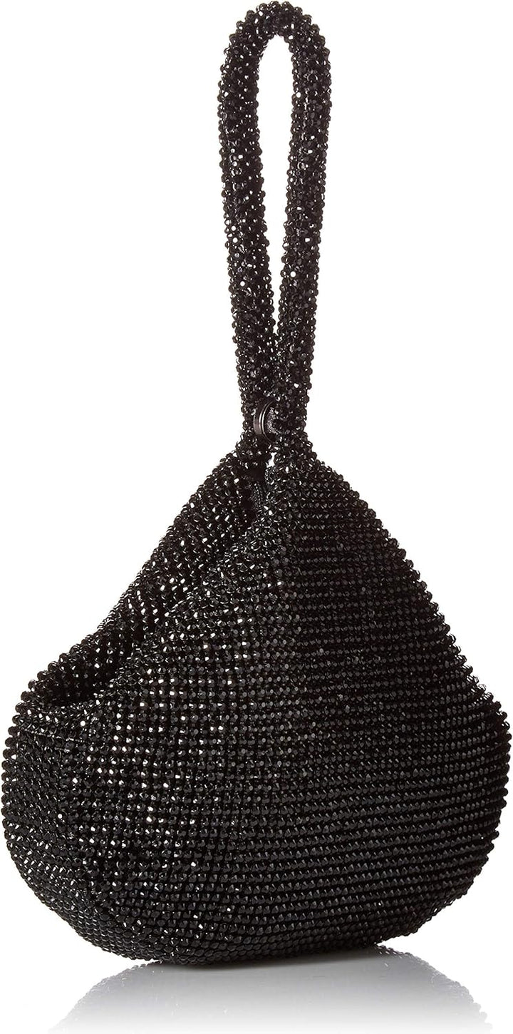 Jessica McClintock Damen Staci Mesh Wristlet Pouch Abendhandtasche, Einheitsgrösse Schwarz, Schwarz