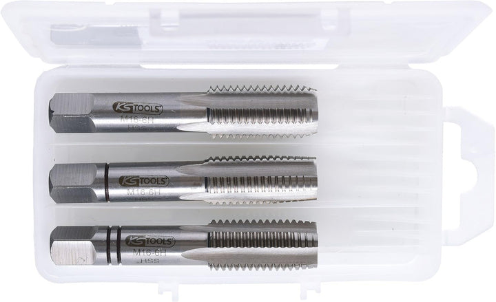 KS Tools 331.0160 HSS Handgewindebohrer-Satz M, M16x2, 3-tlg. M16 x 2, M16 x 2