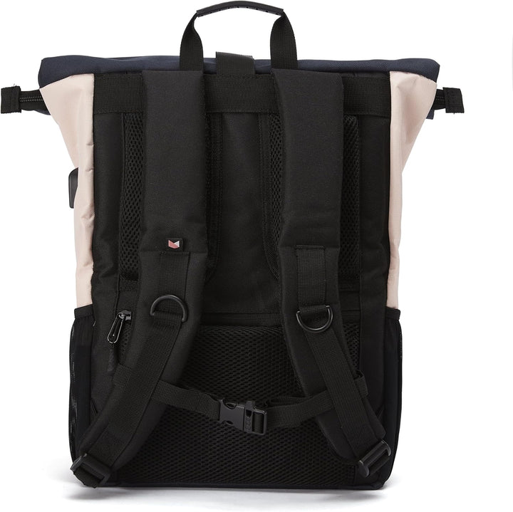 Ela Mo® Rolltop Rucksack Damen - Rollrucksack Anti Diebstahl für Sport & Reisen - Laptoprucksack für