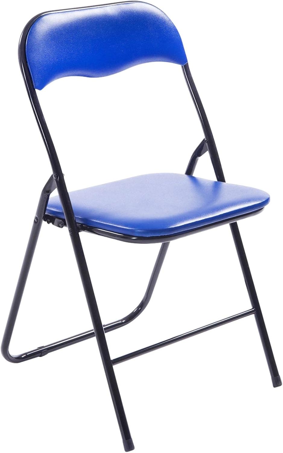 CLP 2er Set Klappstuhl Felix Gepolstert I Küchenstuhl Mit Metallgestell I Kunstleder PVC Sitz Gepols