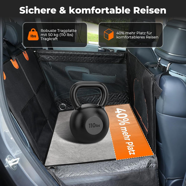 KYG grosser Hunde autositz für mittelgrosse bis grosse Hunde mit Matte, wasserfeste Rücksitz-Extende