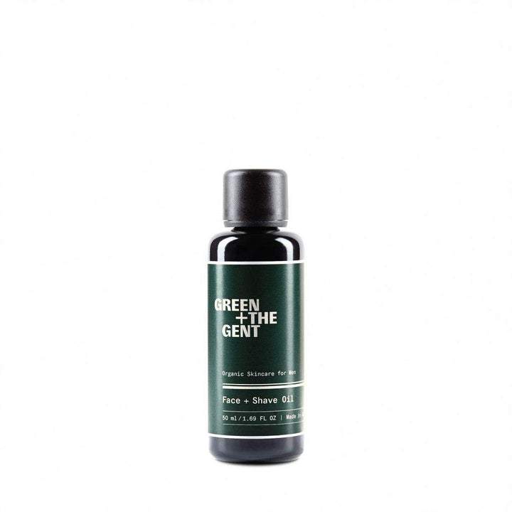 GREEN + THE GENT | Face + Shave Oil | Gesichtsöl, Rasieröl und Bartöl für Männer | Versorgt mit wert