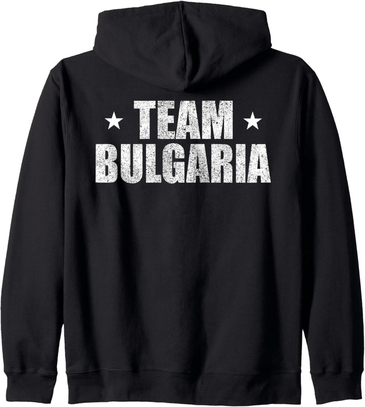Team Bulgaria Patriotische Bulgare Retro Kapuzenjacke