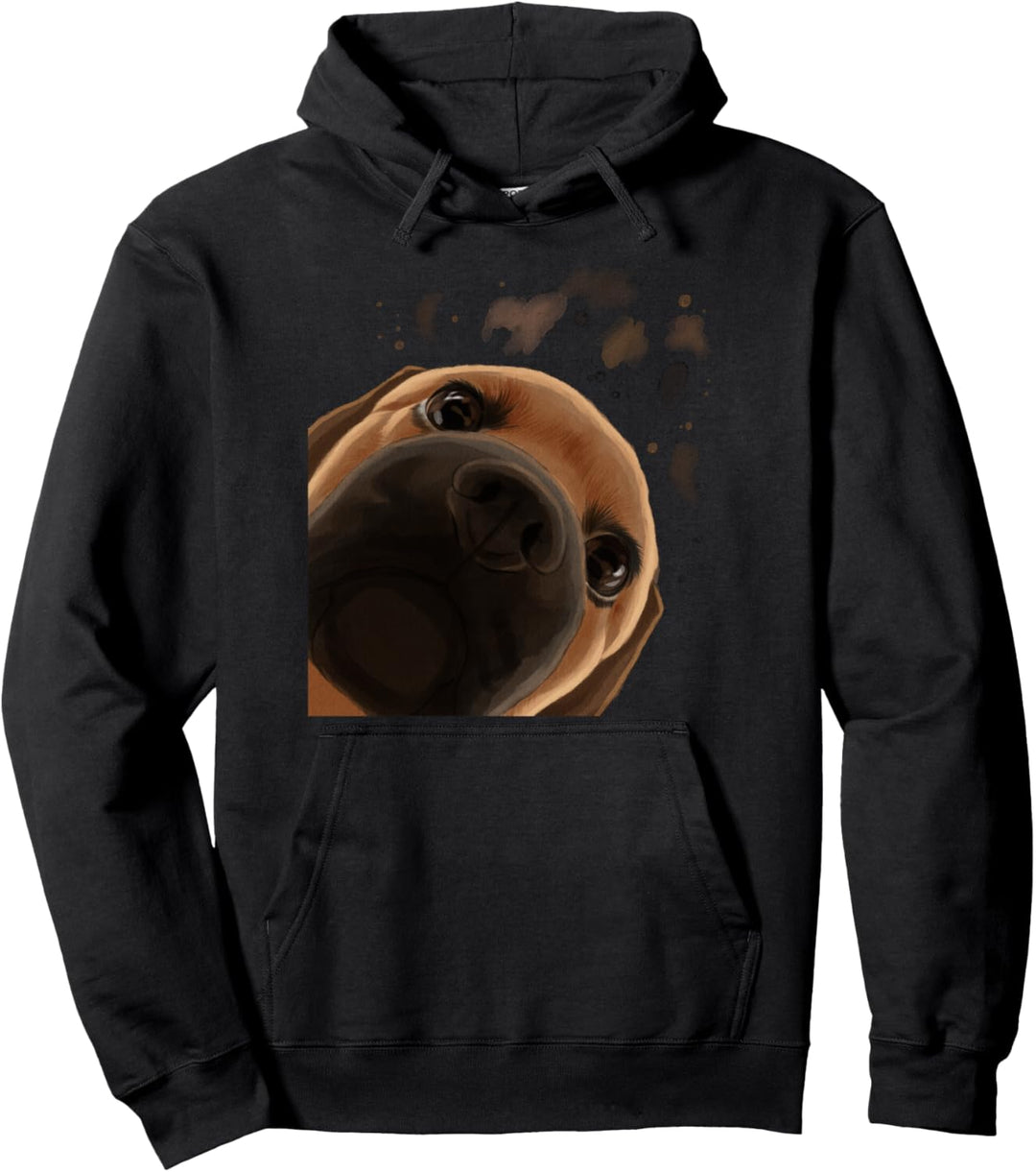 Neugieriger Hund Puggle Pullover Hoodie