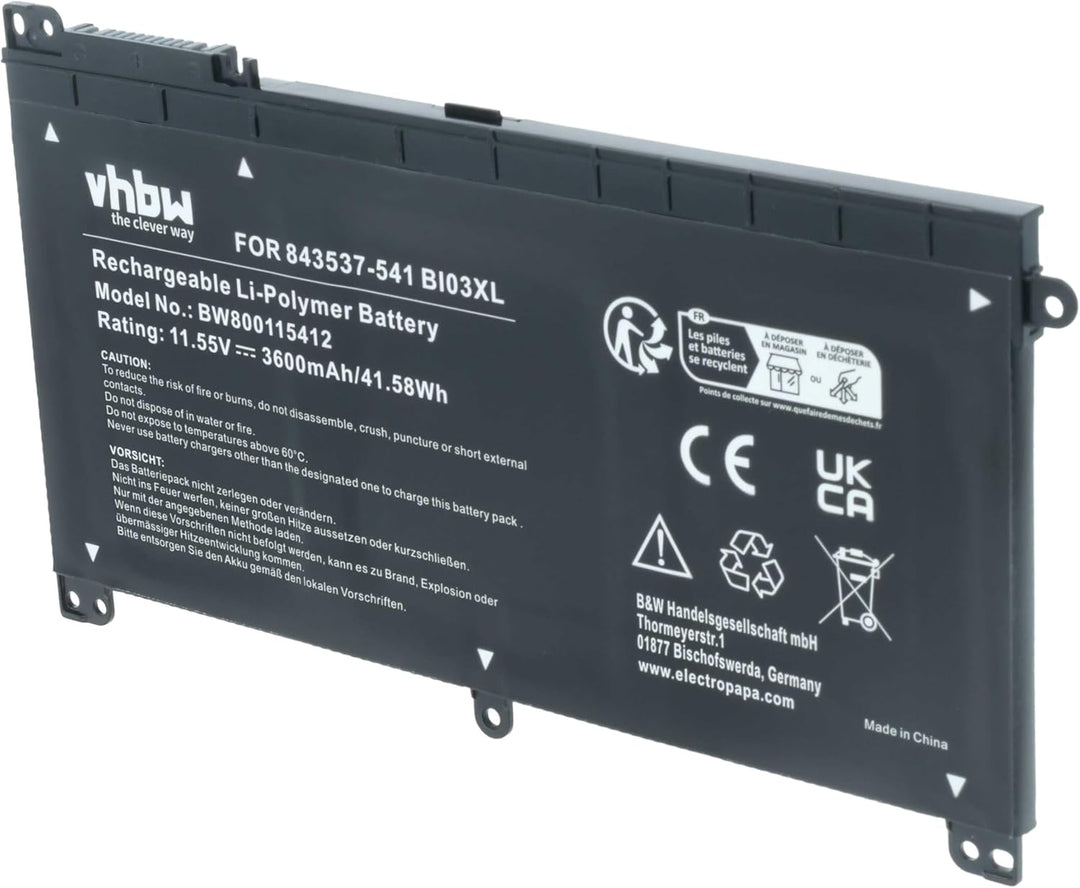 vhbw Akku kompatibel mit HP ProBook 11 G1 EE(2393117), 11 G1 EE(Z3A47EA), X360 11 G1, X360 11 G2 EE