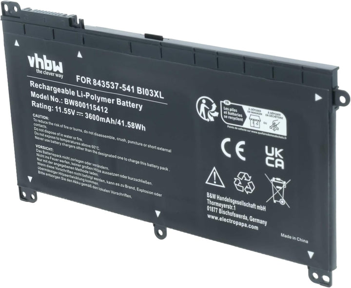 vhbw Akku kompatibel mit HP ProBook 11 G1 EE(2393117), 11 G1 EE(Z3A47EA), X360 11 G1, X360 11 G2 EE