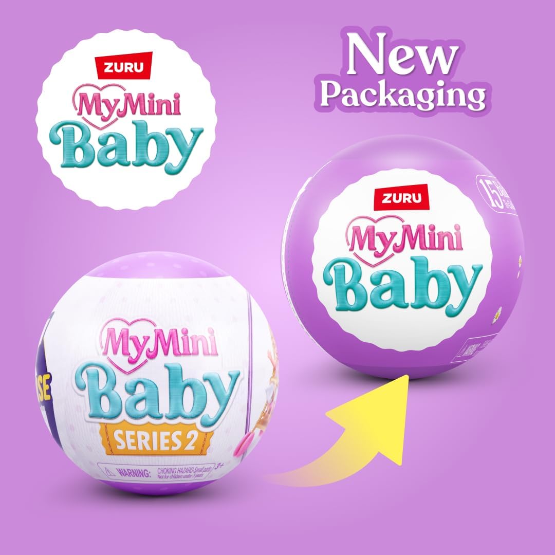 5 Surprise My Mini Baby Serie 2 (2 Kapsel) von ZURU, Überraschungskapsel zum Sammeln, Spielzeug für