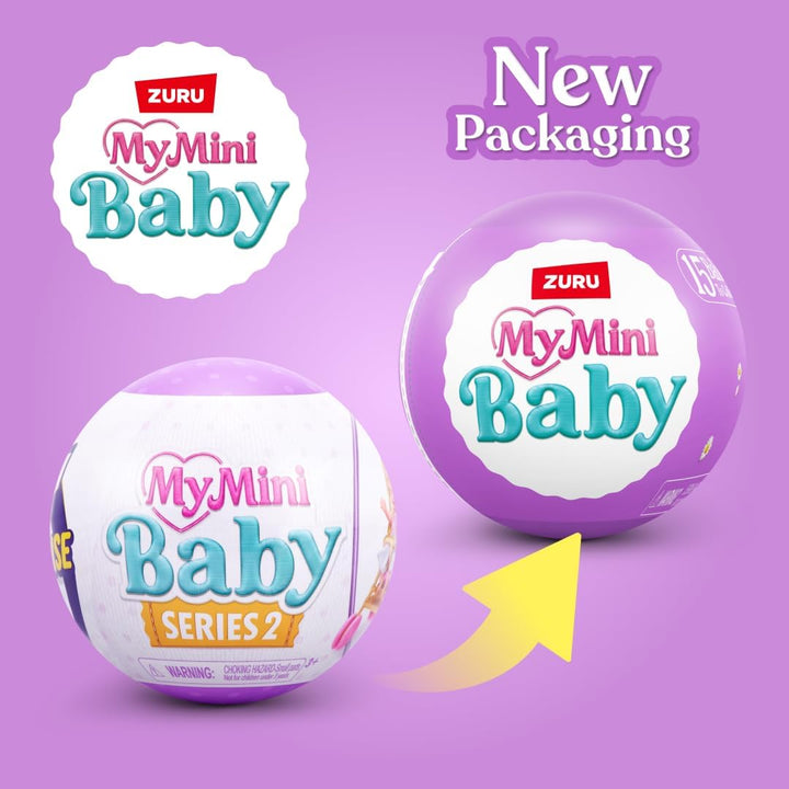 5 Surprise My Mini Baby Serie 2 (2 Kapsel) von ZURU, Überraschungskapsel zum Sammeln, Spielzeug für