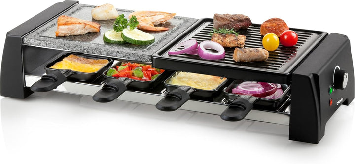 DOMO DO9190G Raclette/Steingrill, Kunststoff, 8