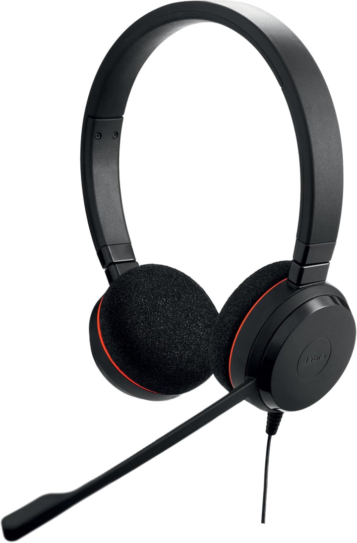 Jabra Evolve 20 Stereo Headset - Unified Communication Zertifizierte Kopfhörer für VoIP Softphone mi
