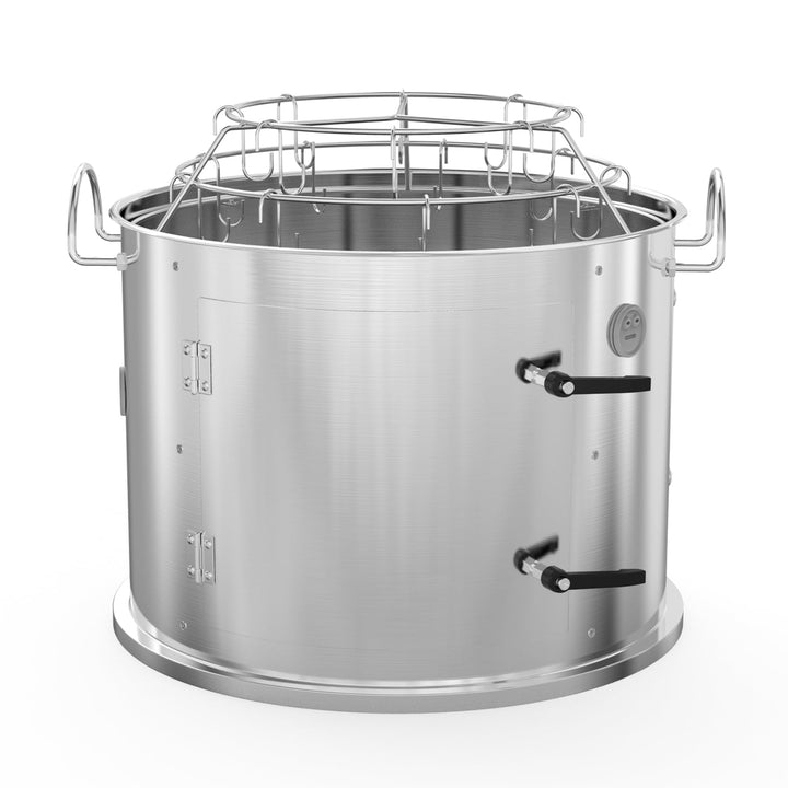 Onlyfire BRK-6115 Edelstahl Räucherkammer Mittelkochsystem für Weber 47 cm Kugel-Holzkohlegrill (Rin