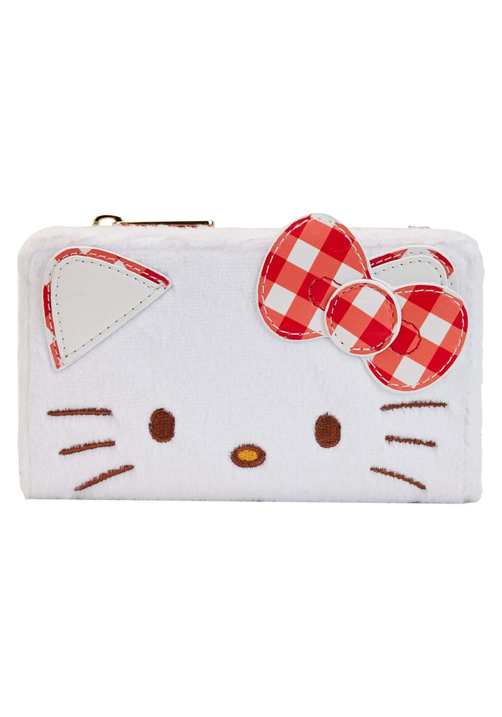 Loungefly Hello Kitty Purse Gingham Nue offiziell Rot Zip Around One Size
