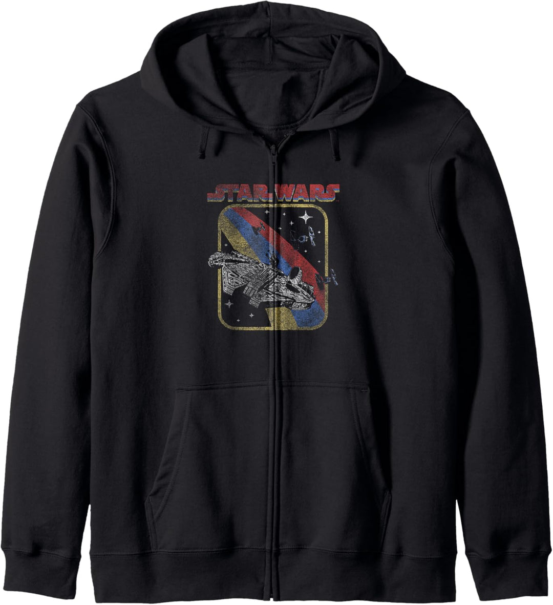 Star Wars Retro Millennium Falcon Galaxy Space Fight Kapuzenjacke
