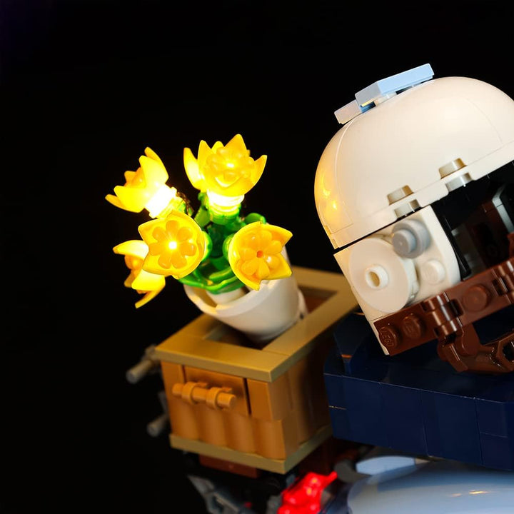Kyglaring Led Licht Kompatibel mit Lego Vespa 125 10298 Bausteine, Fernbedienungs Beleuchtungszubehö