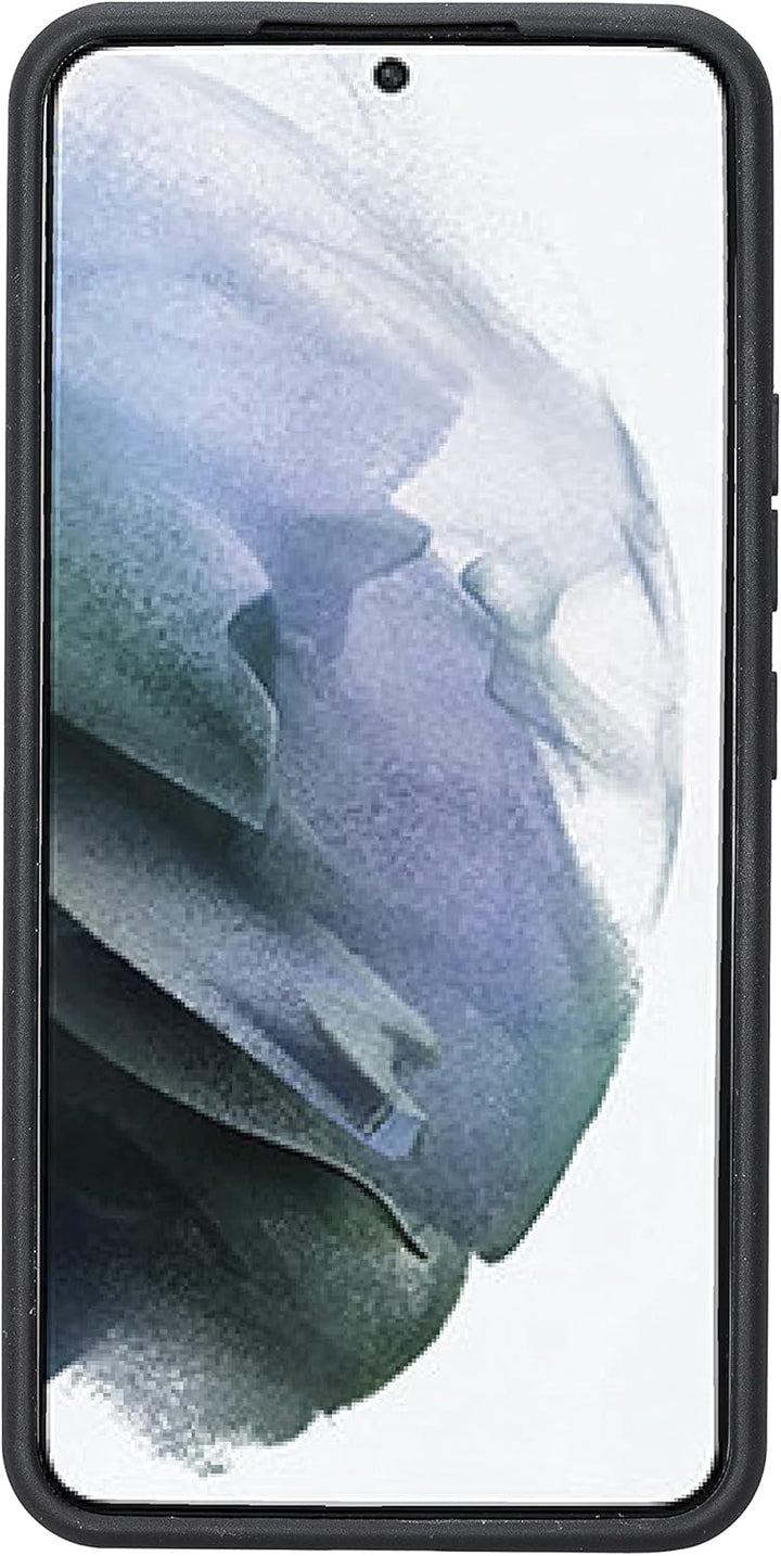 Solo Pelle Lederhülle für das Samsung Galaxy S22 Hülle aus echtem Leder, Model: Stanford (Matt Schwa