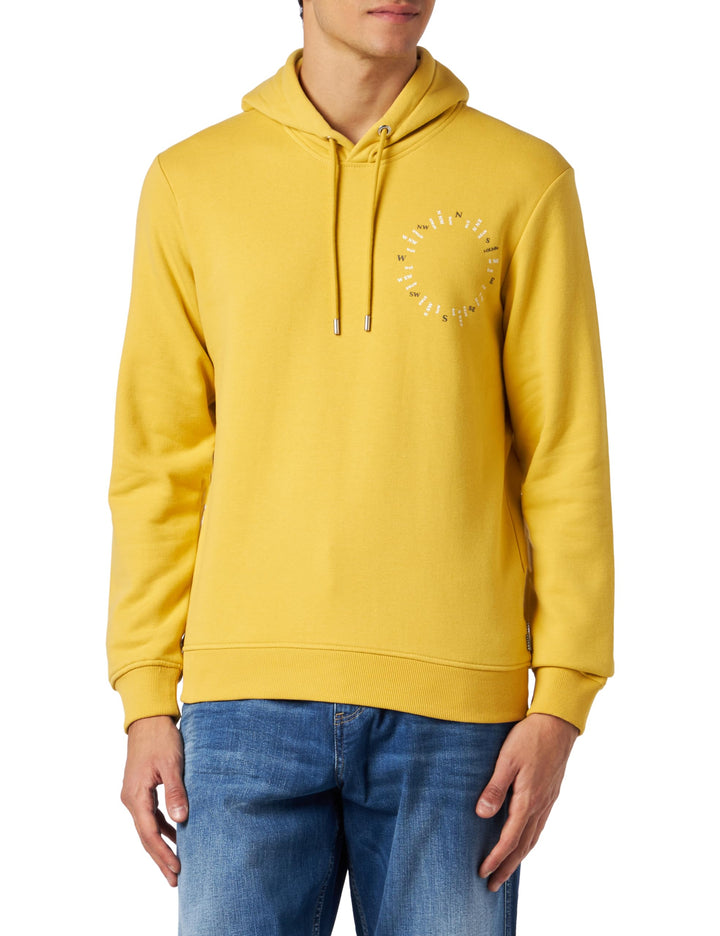 s.Oliver Herren Sweatshirt Langarm M Gelb, M Gelb