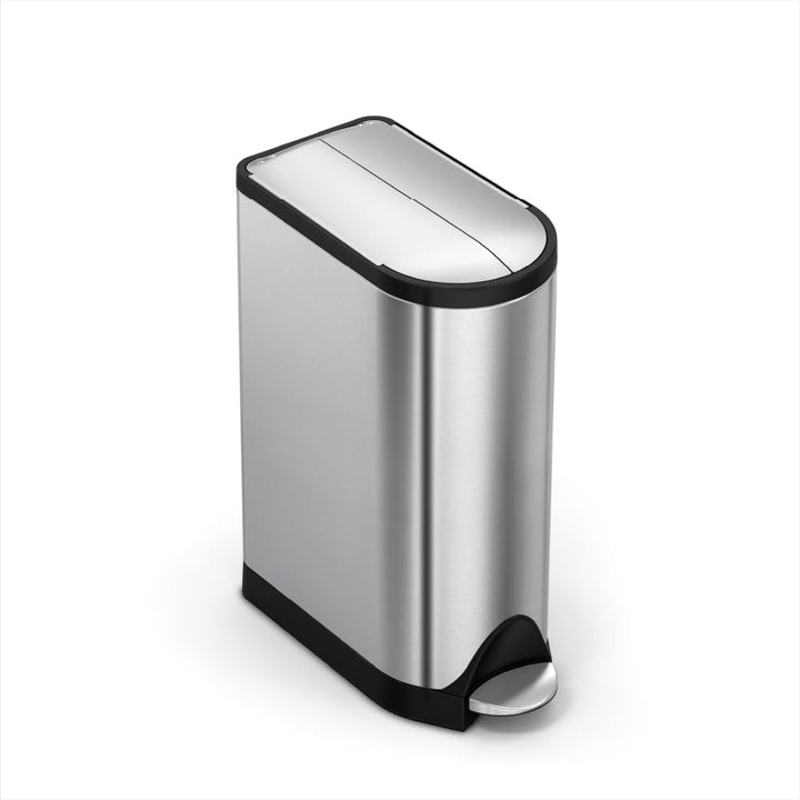 simplehuman CW2058 18 Liter, schmetterling Treteimer, Mülleimer Küche, Abfalleimer, Mülltrennsystem,