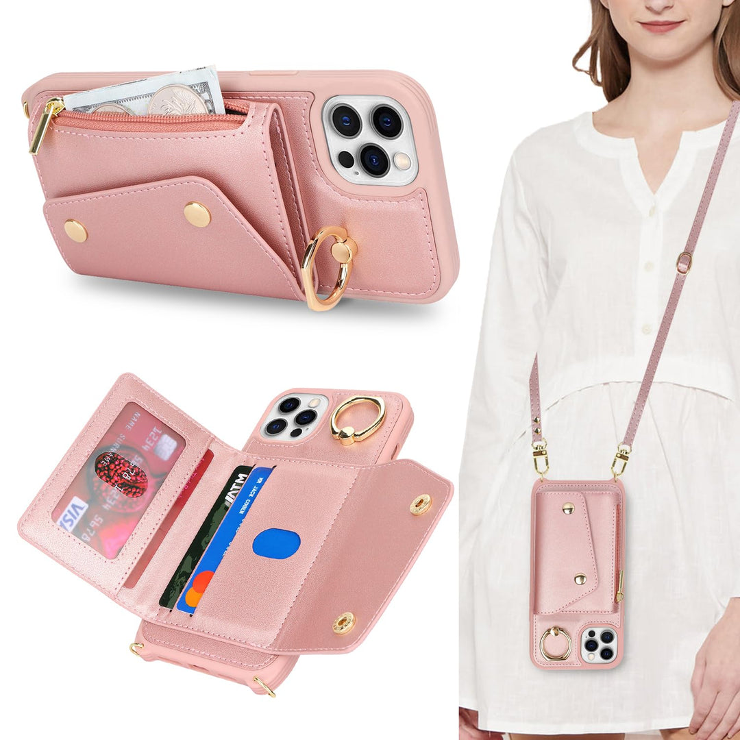Lipvina Hülle für iPhone 11 Pro Max Hülle mit Band Kartenhalter handyhülle Hülle für iPhone 11 Pro M