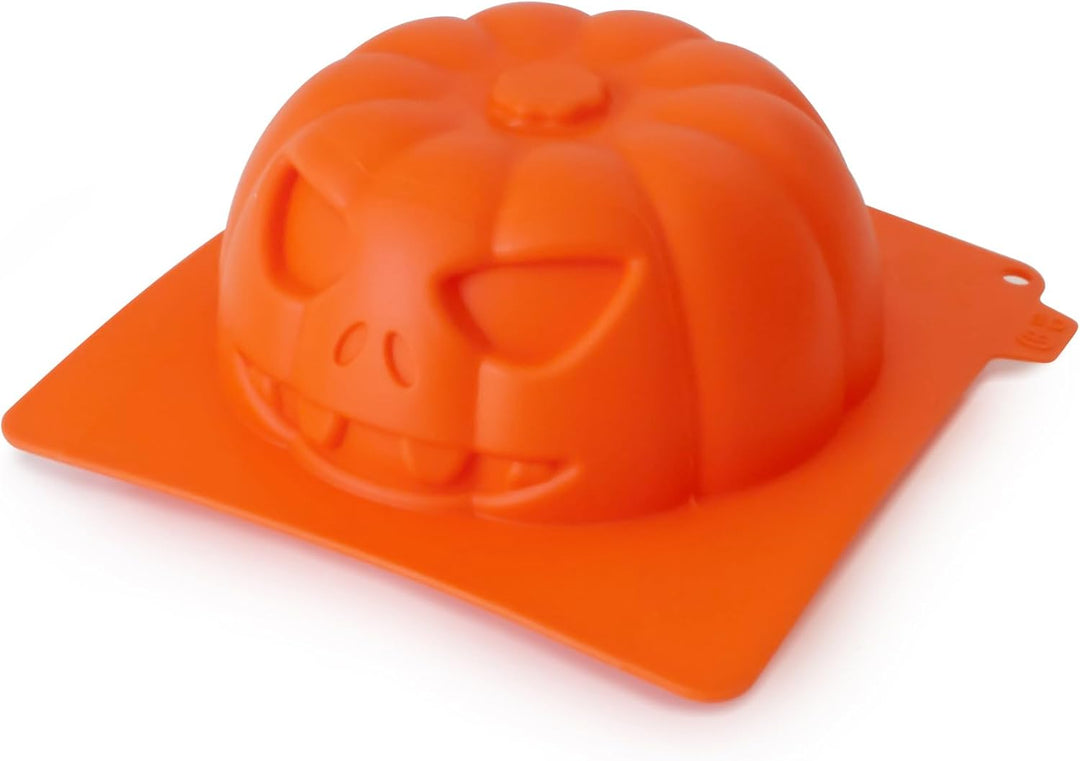 CÉCOA • 3D-Kürbiskuchenform • 100 % lebensmittelechtes Silikon • Antihaftbeschichtung • BPA-frei • P