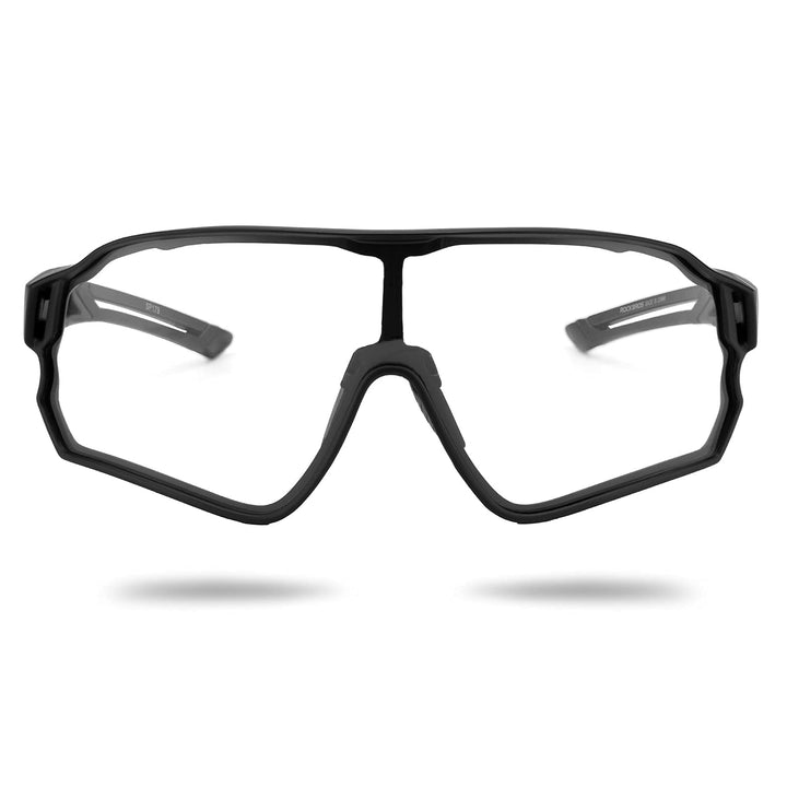 ROCKBROS Sonnenbrille UV-Schutz Brille Klar Photochromatisch Fahrradbrille Sportsbrille für Radfahre