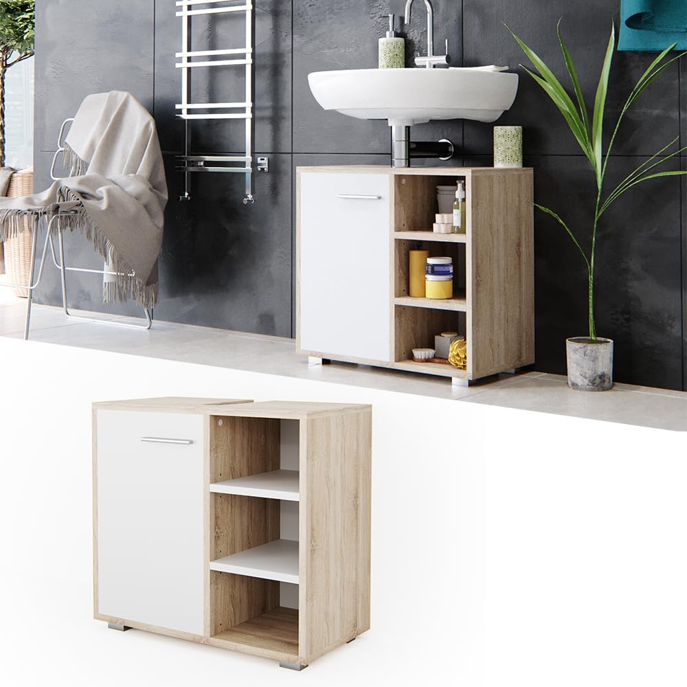 Vicco Waschbeckenunterschrank Perry, Sonoma, 60 x 55.6 cm Sonoma 60x55,6x31 cm, Sonoma 60x55,6x31 cm