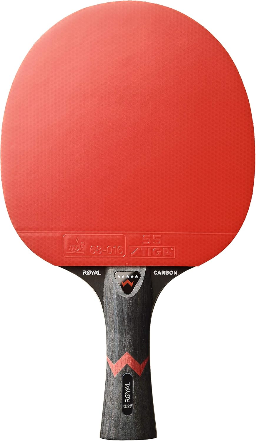 STIGA Royal 5 Sterne Tischtennis Schläger Pro Carbon,, Single
