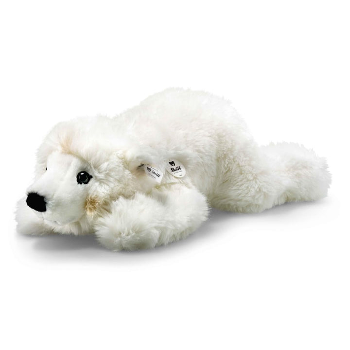 Steiff 115110 45 liegend Kuscheltier Arco Eisbär, WEIss, 45 cm