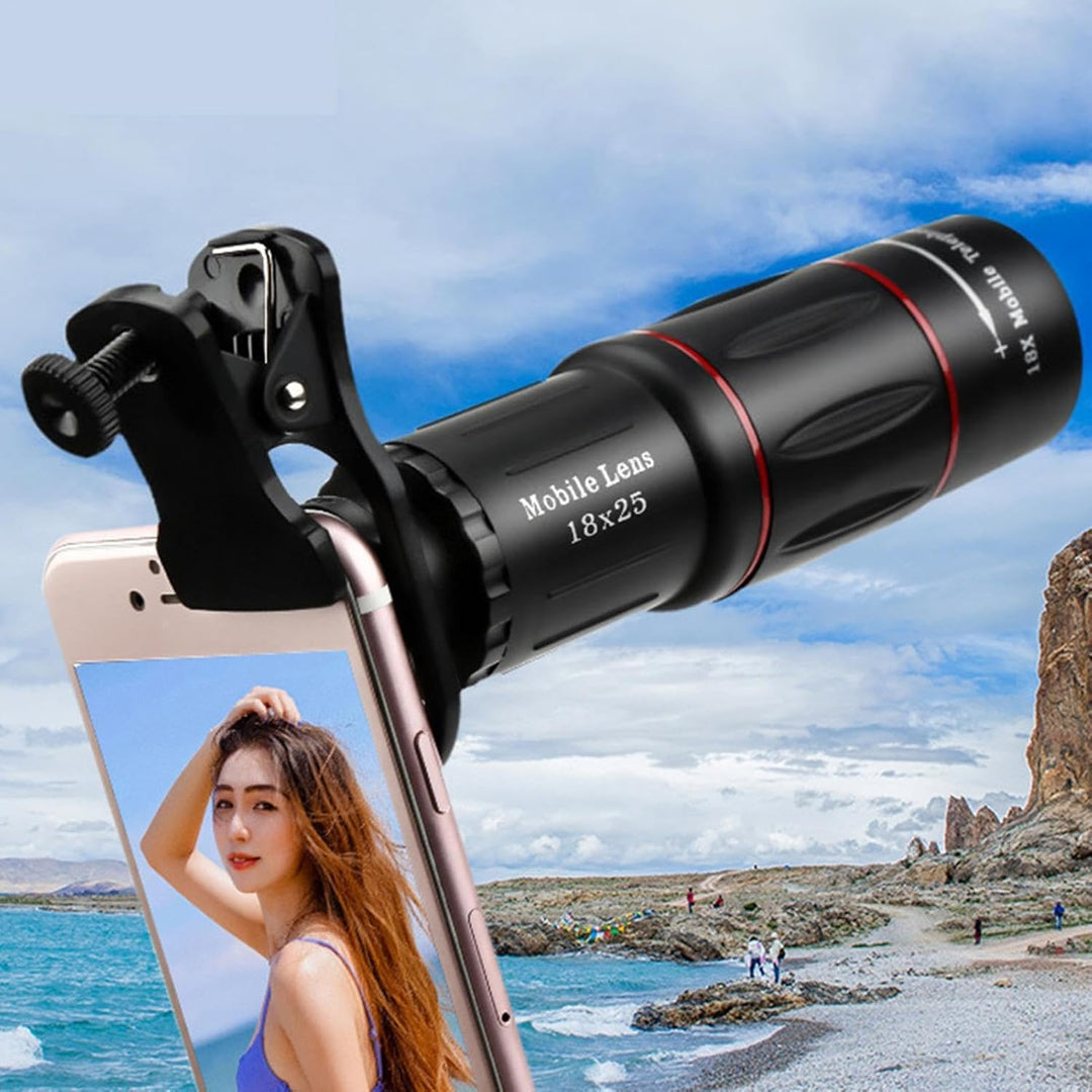 Monokular-Teleskop für Smartphone, High-Definition-Monokular-Teleskop,Leichtes Monokular mit Smartph