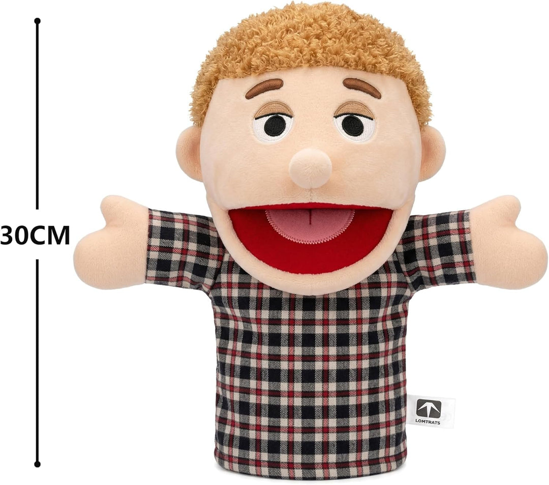 LOMTRATS Familie Handpuppen für Kinder, beinhaltet Opa, Oma, Papa, Mama, Tochter, Sohn mit beweglich