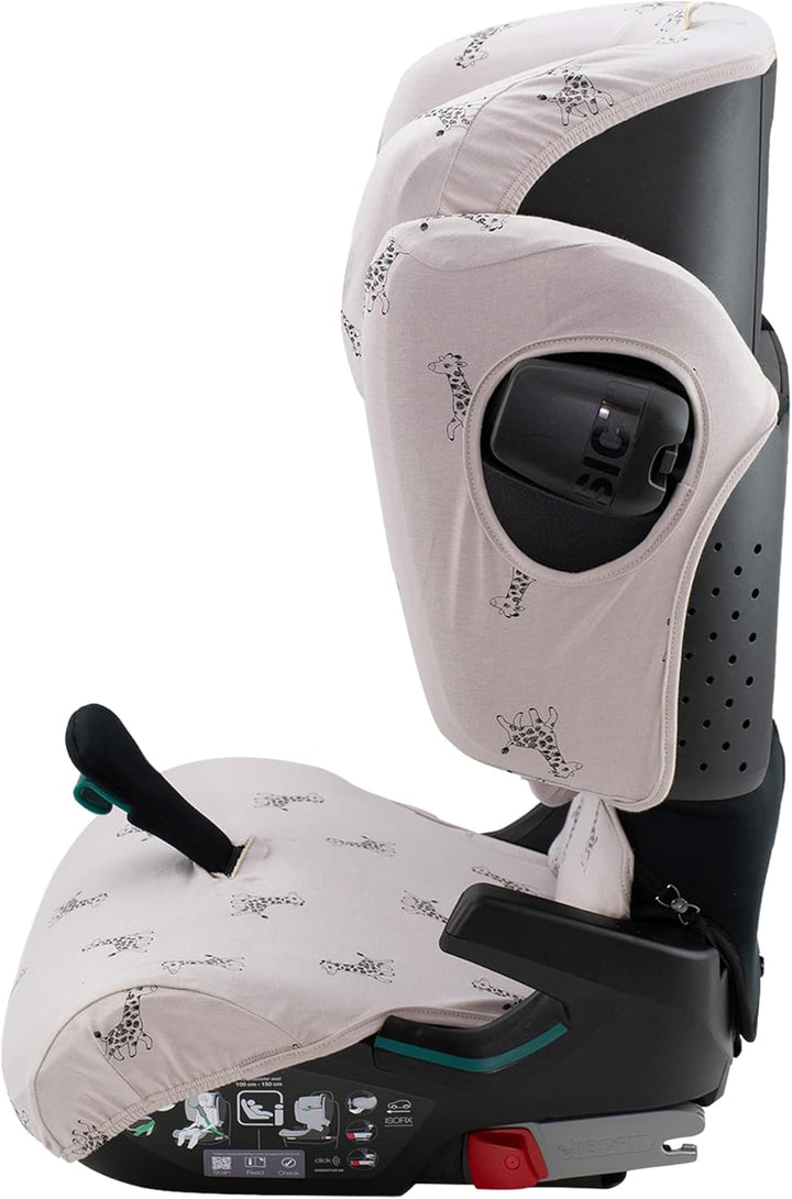 JYOKO KIDS Schutzhülle kompatibel mit Romer Kidfix (Romer Kidfix I-SIZE, Giraffe)