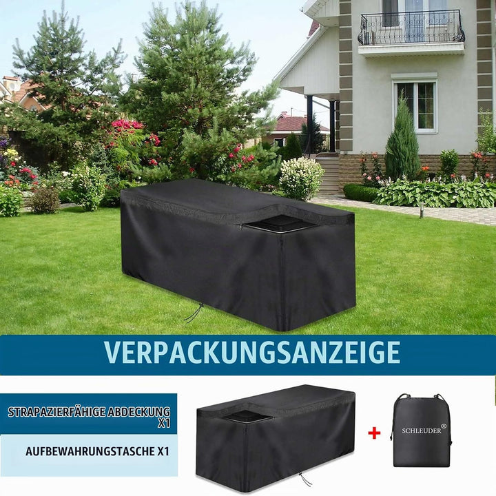 Abdeckung für Aufbewahrungsboxen, gartenbox Abdeckung, Kissenbox Abdeckung Auflagenbox Schutzhülle,