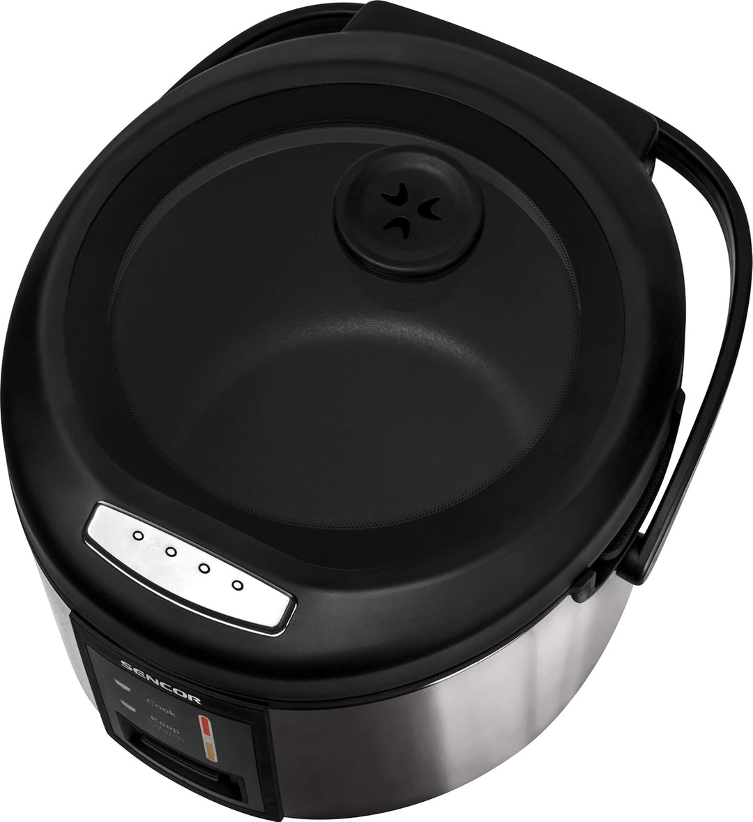 SENCOR SRM 1890SS Reiskocher, Topf zum Kochen von Reis Schwarz, Schwarz